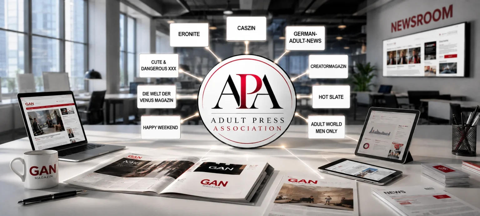 Symbolbild zur Gründung der Adult Press Association mit den neun Mitgliedsmedien