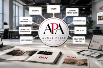 Symbolbild zur Gründung der Adult Press Association mit den neun Mitgliedsmedien